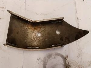 Shovel blade wear part of the grinding mill
